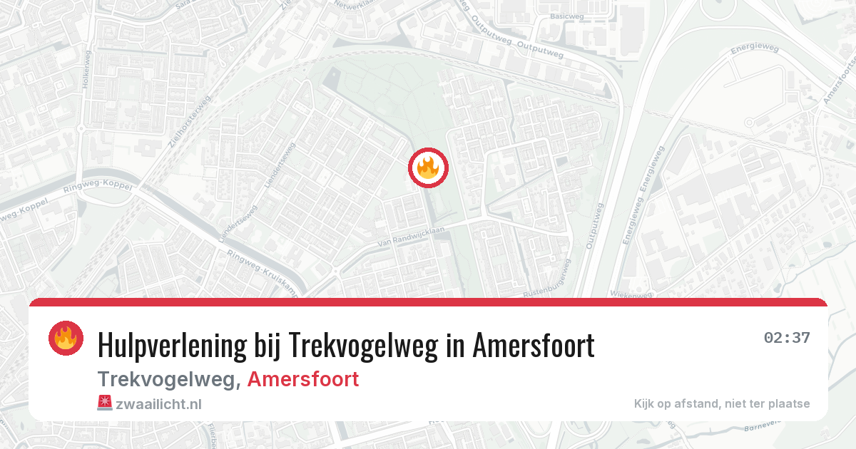 Hulpverlening bij Trekvogelweg in Amersfoort — 29 mei 2026