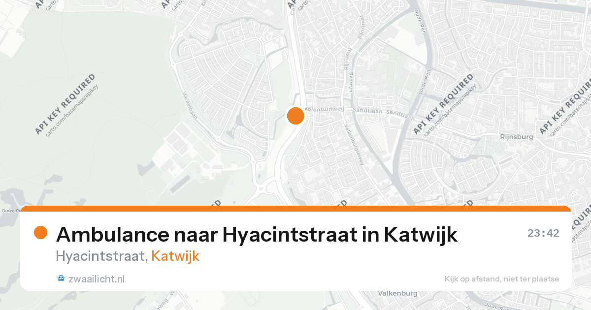 Ambulance naar Hyacintstraat in Katwijk — 23 jul 2026