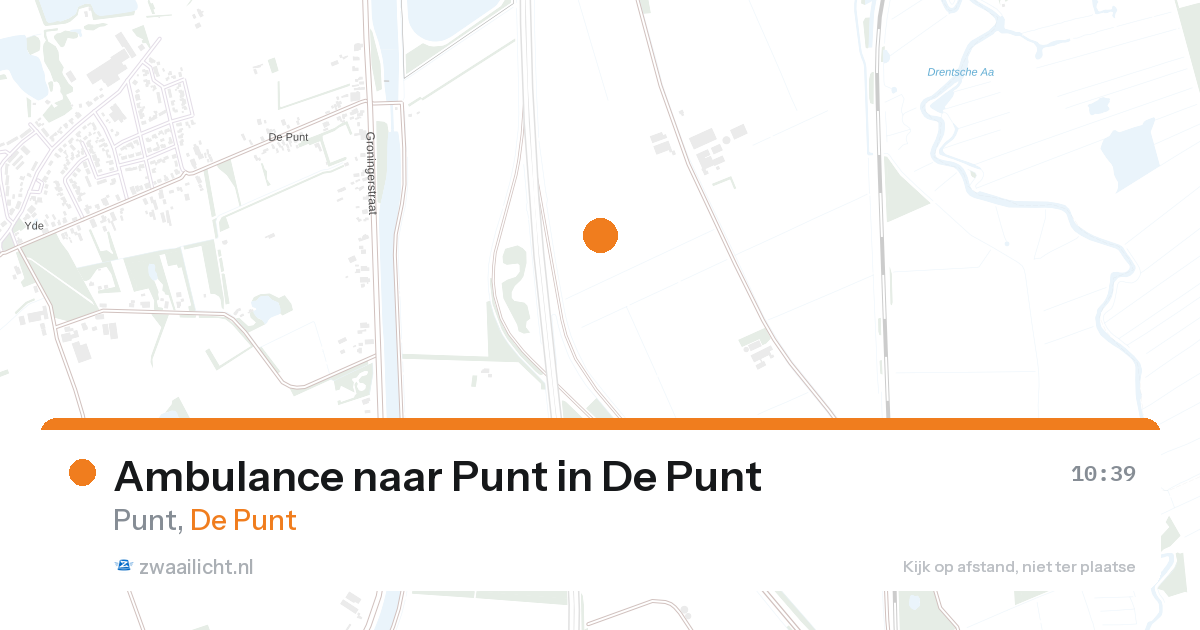 Ambulance naar Punt in De Punt — 27 aug 2026