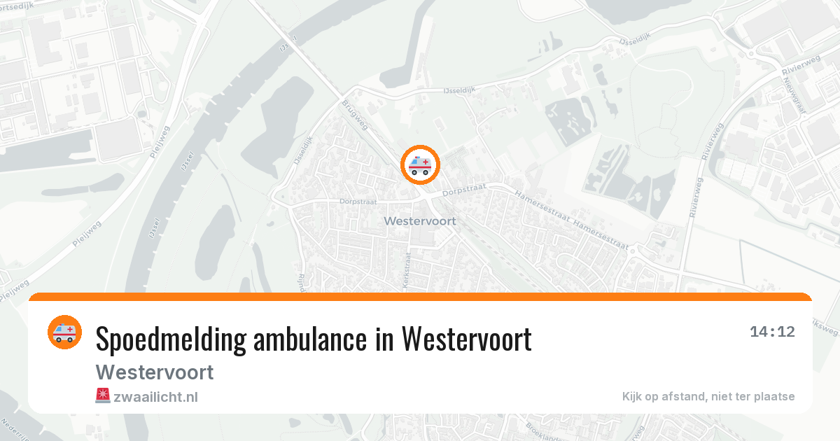 Spoedmelding ambulance in Westervoort — 29 jun 2026