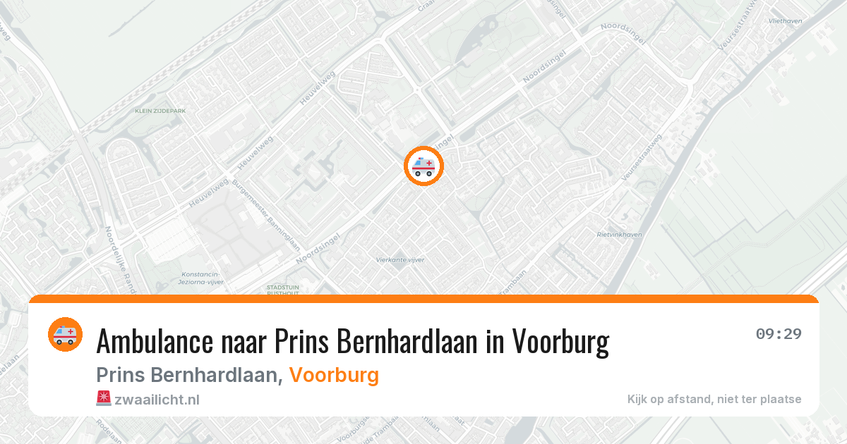 Ambulance naar Prins Bernhardlaan in Voorburg — 23 jan 2026