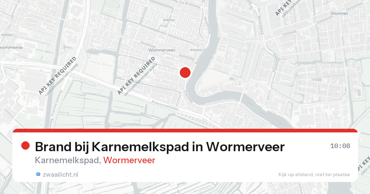 Brand bij Karnemelkspad in Wormerveer — 12 mrt 2026