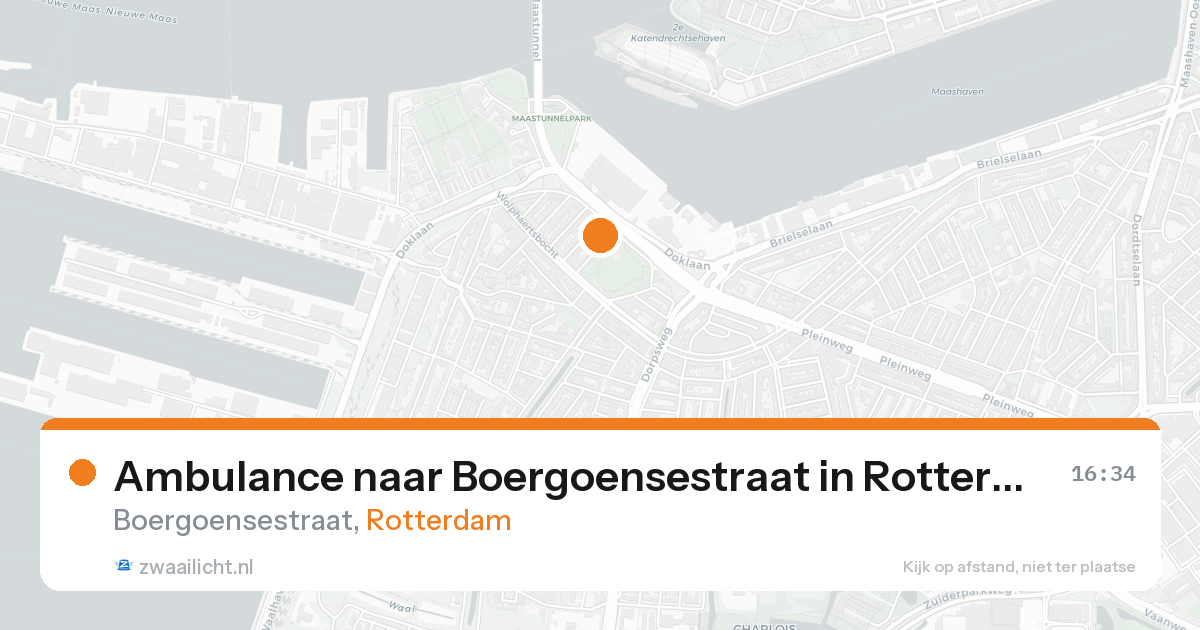 Ambulance naar Boergoensestraat in Rotterdam — 19 aug 2026