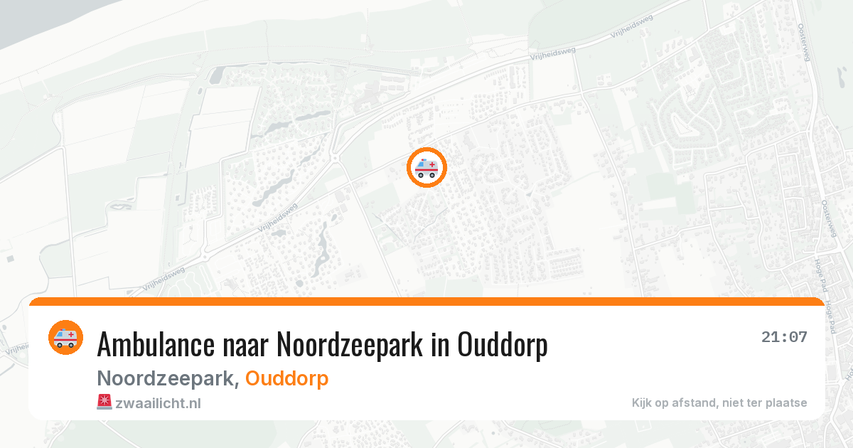 Ambulance naar Noordzeepark in Ouddorp — 8 aug 2026