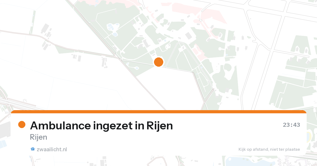 Ambulance ingezet in Rijen — 26 aug 2026