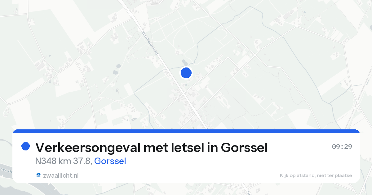 Verkeersongeval met letsel in Gorssel — 21 aug 2026