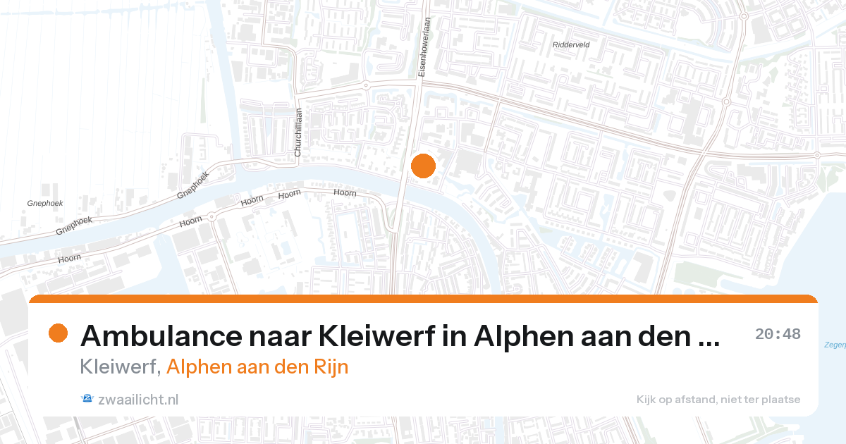 Ambulance naar Kleiwerf in Alphen aan den Rijn — 30 jun 2026