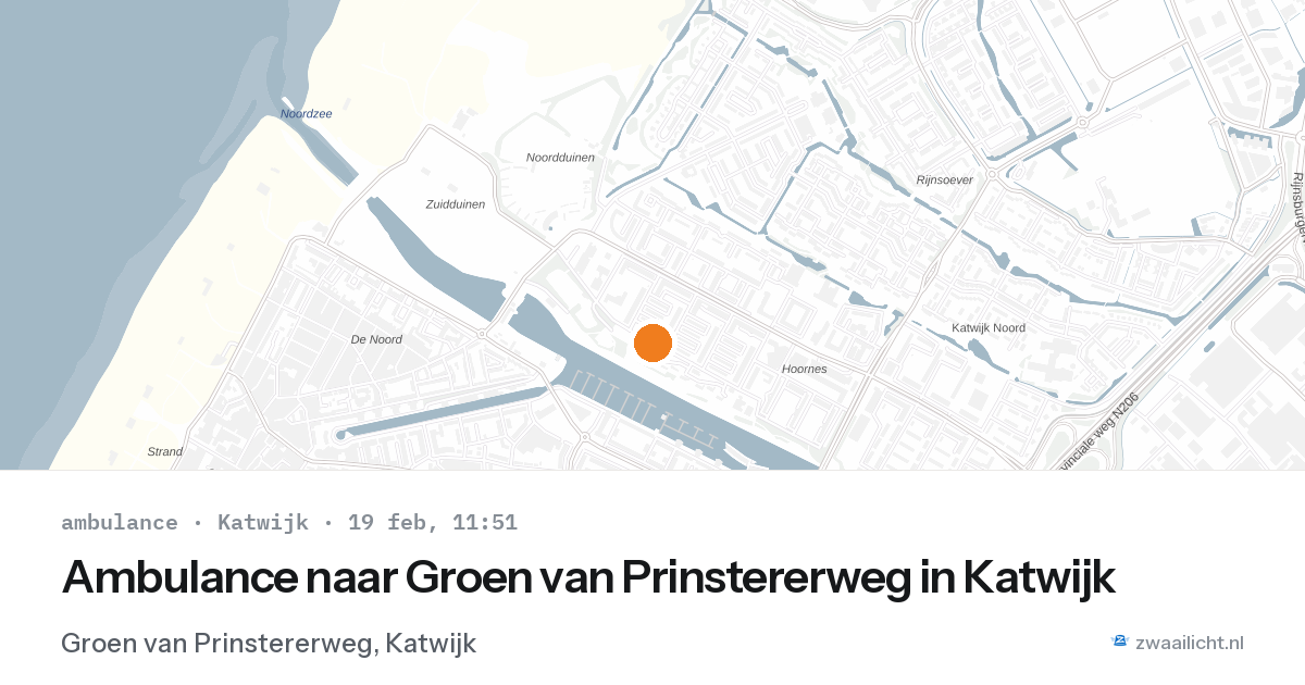 Ambulance naar Groen van Prinstererweg in Katwijk — 19 feb 2026
