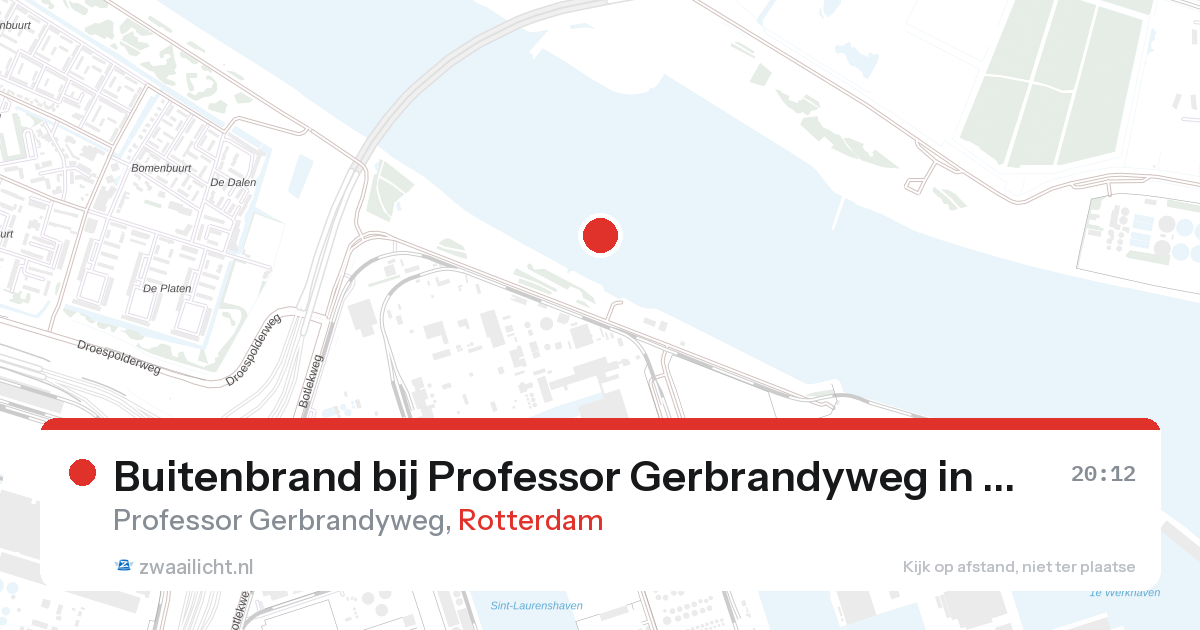 Buitenbrand bij Professor Gerbrandyweg in Rotterdam — 26 aug 2026