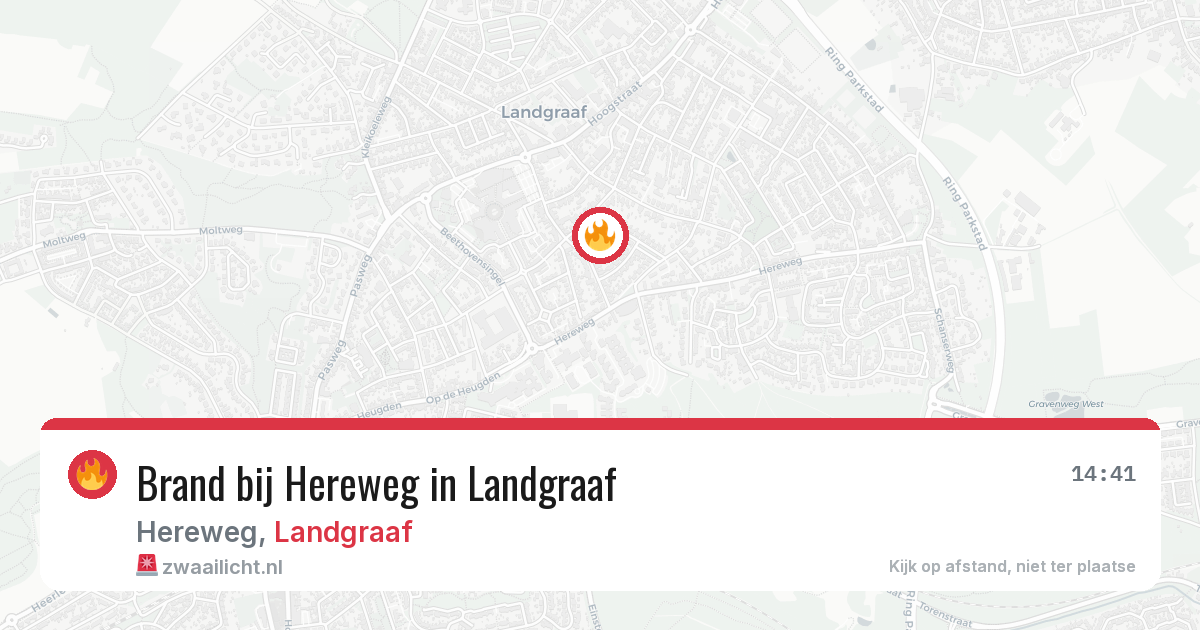 Brand bij Hereweg in Landgraaf — 20 jun 2026
