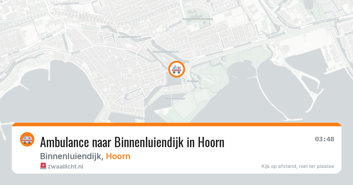 Ambulance naar Binnenluiendijk in Hoorn — 19 jul 2026