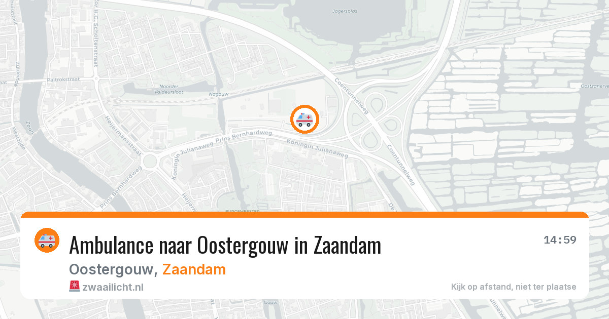 Ambulance naar Oostergouw in Zaandam — 30 mrt 2026