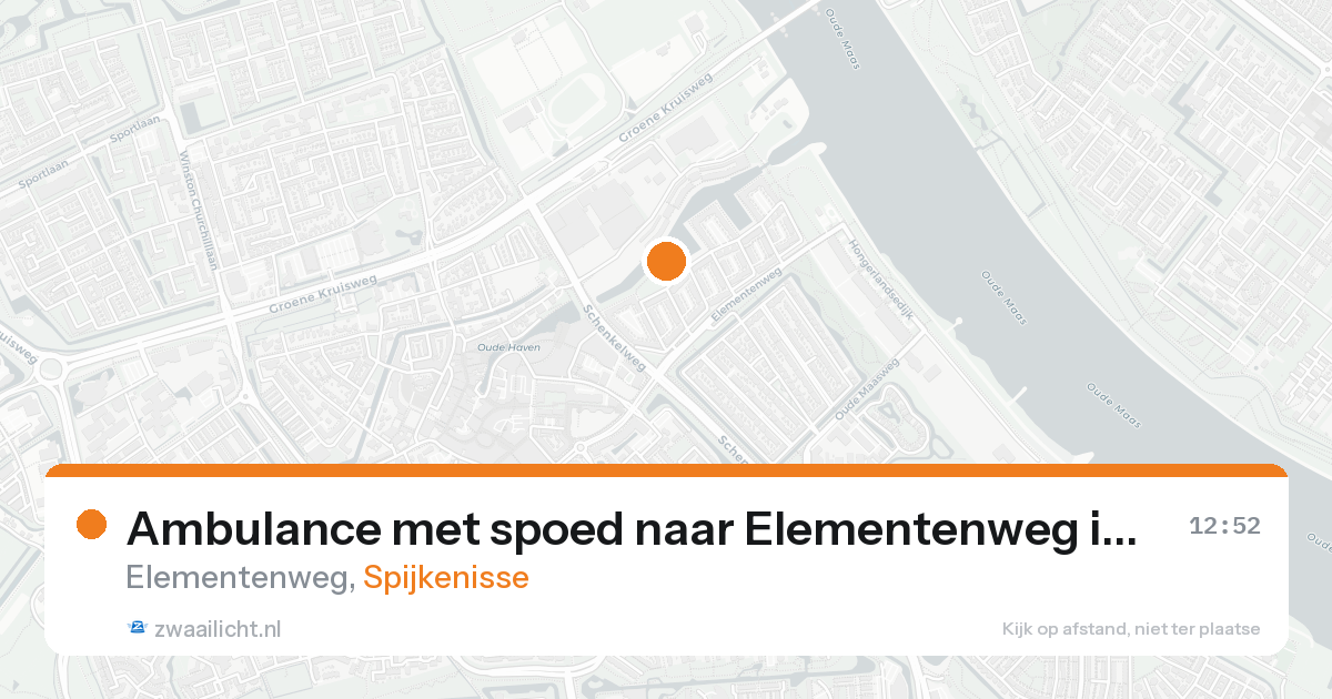 Ambulance met spoed naar Elementenweg in Spijkenisse — 2 jul 2026