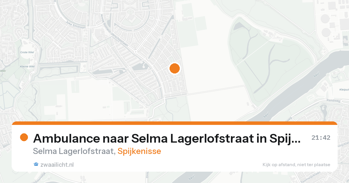 Ambulance naar Selma Lagerlofstraat in Spijkenisse — 30 jan 2026