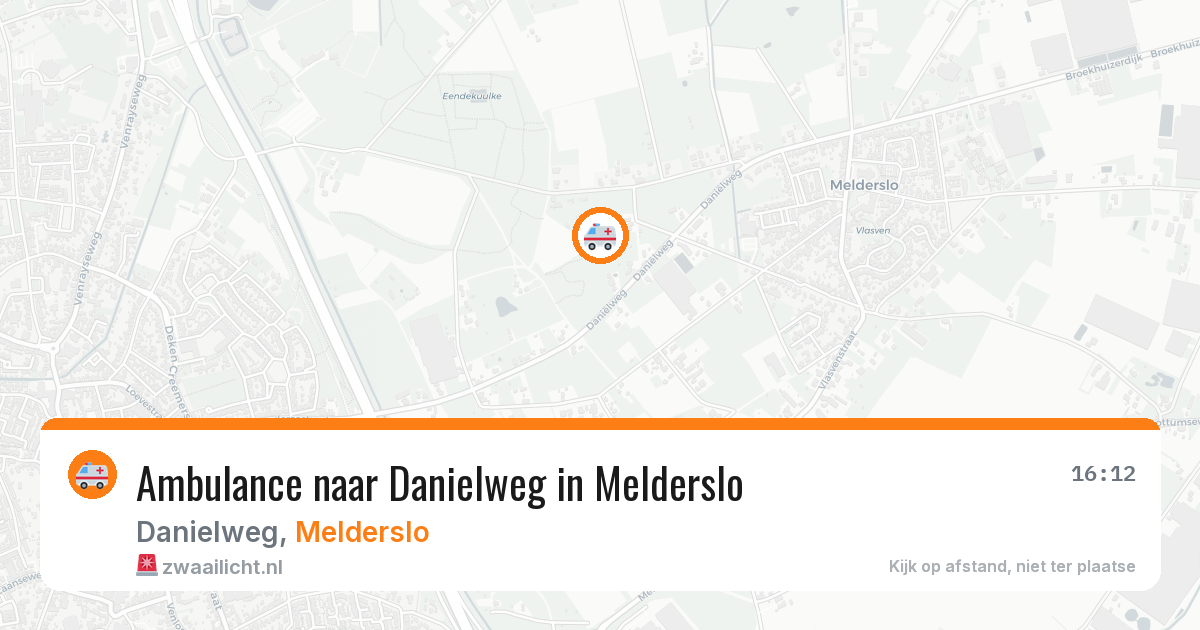 Ambulance naar Danielweg in Melderslo — 19 jun 2026