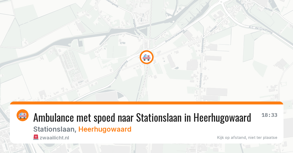 Ambulance met spoed naar Stationslaan in Heerhugowaard — 25 jan 2026