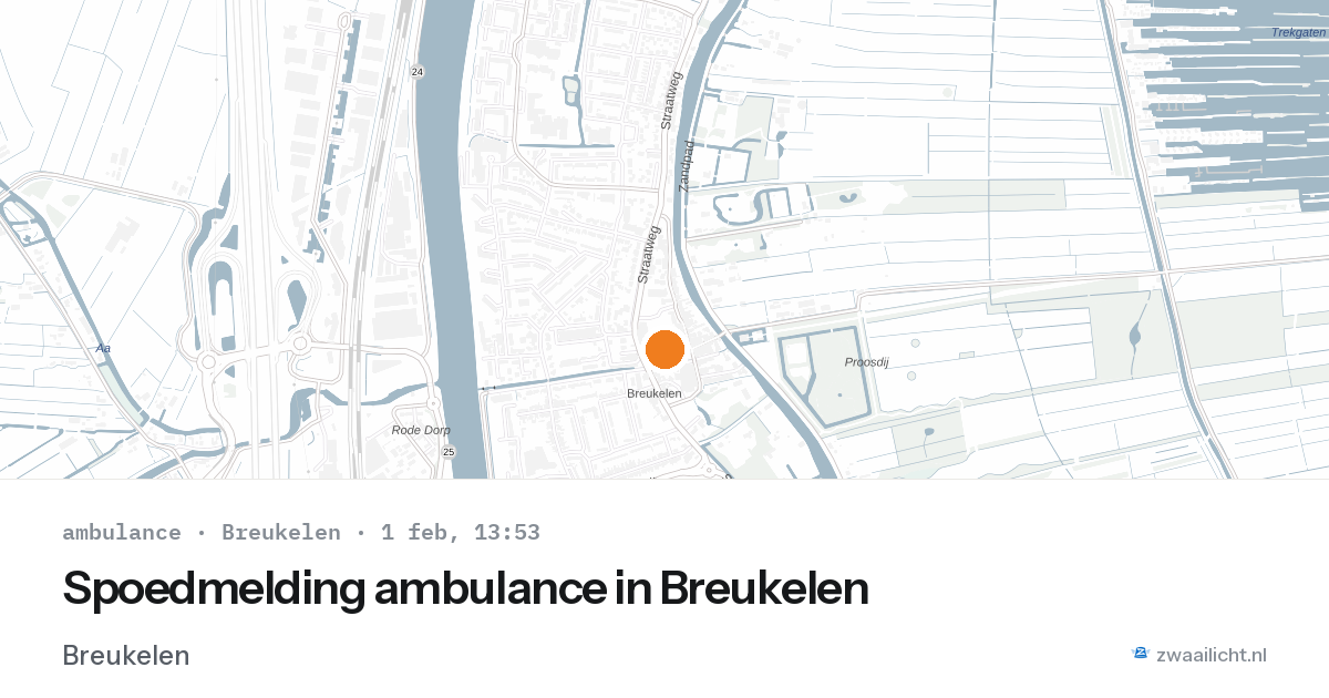 Spoedmelding ambulance in Breukelen — 1 feb 2026