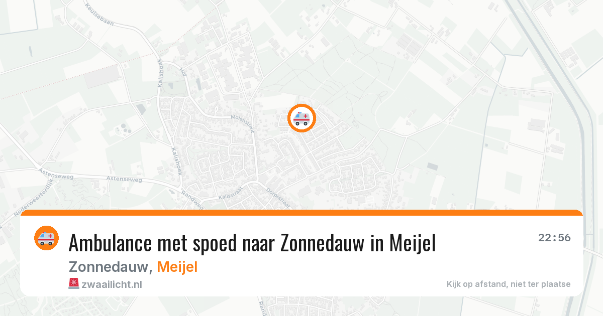 Ambulance met spoed naar Zonnedauw in Meijel — 27 jul 2026