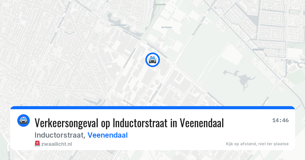 Verkeersongeval op Inductorstraat in Veenendaal — 23 apr 2026