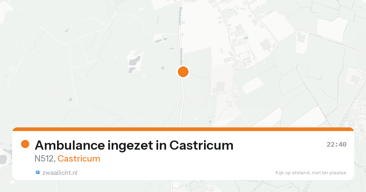 Ambulance ingezet in Castricum — 20 aug 2026