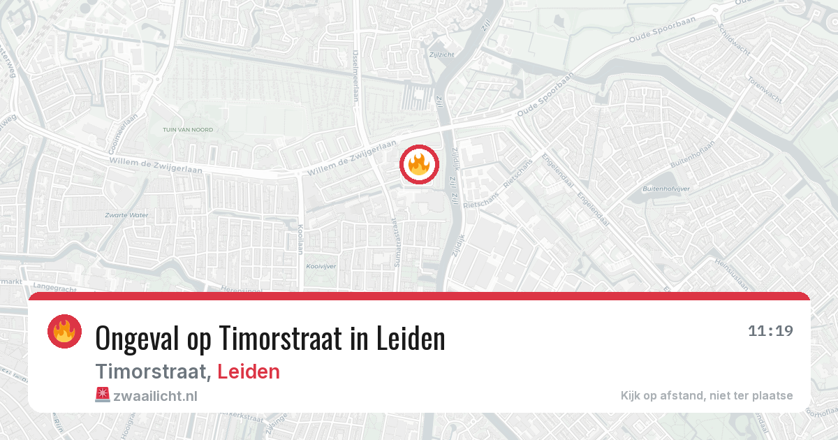 Ongeval op Timorstraat in Leiden — 3 jul 2026