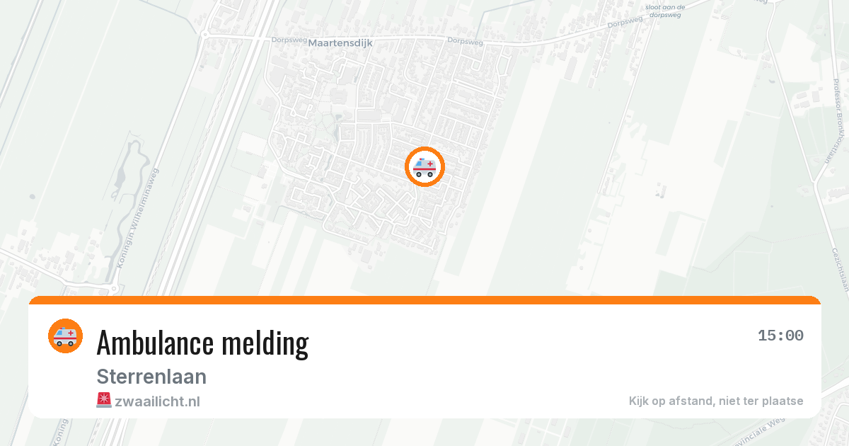 Ambulance melding — 1 jul 2026