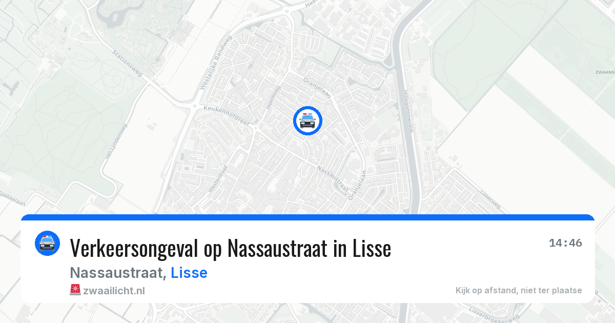 Verkeersongeval op Nassaustraat in Lisse — 31 mei 2026