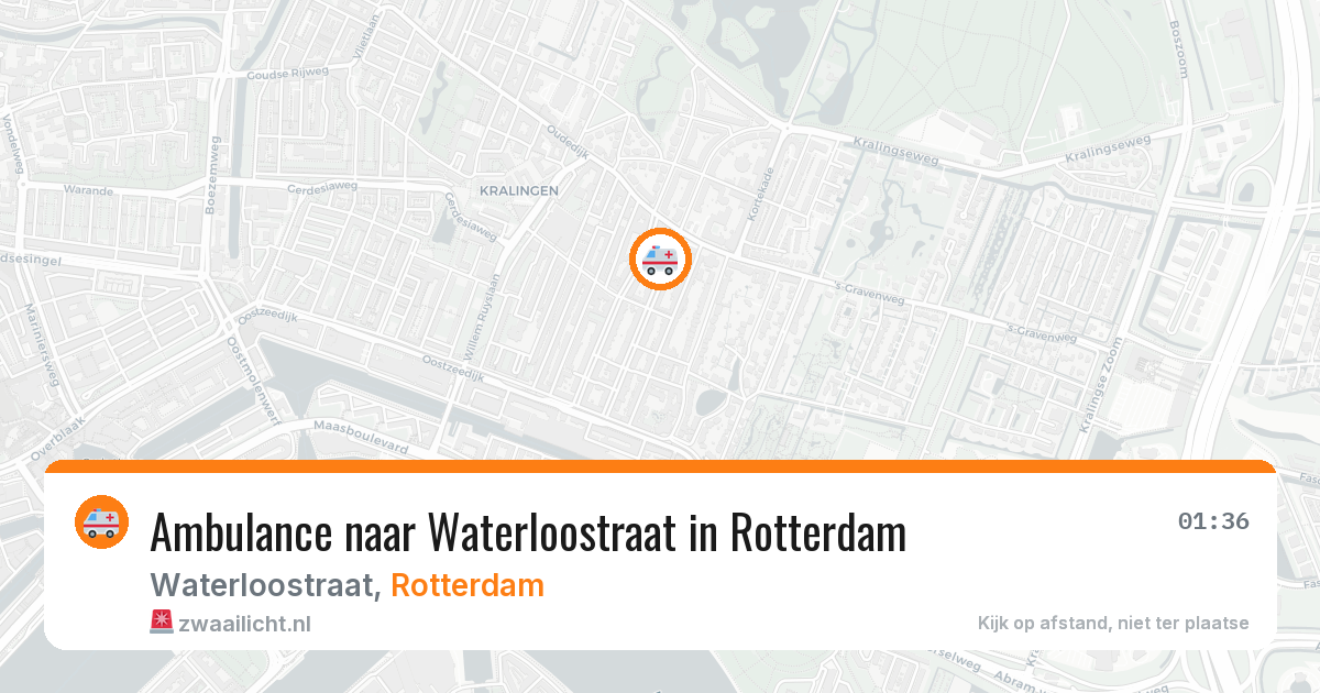 Ambulance naar Waterloostraat in Rotterdam — 5 mei 2026