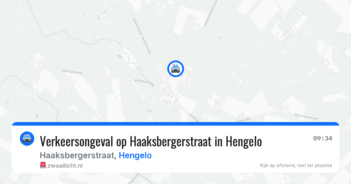 Verkeersongeval op Haaksbergerstraat in Hengelo — 10 mrt 2026
