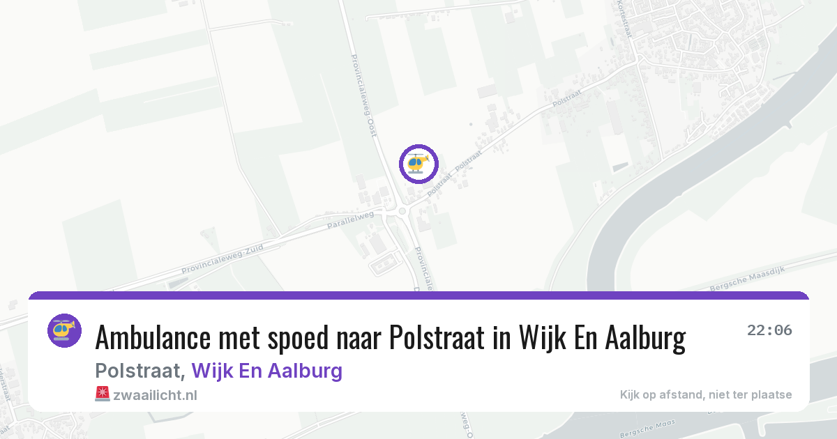 Ambulance met spoed naar Polstraat in Wijk En Aalburg — 15 jun 2026