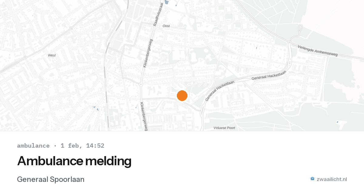Ambulance melding — 1 feb 2026