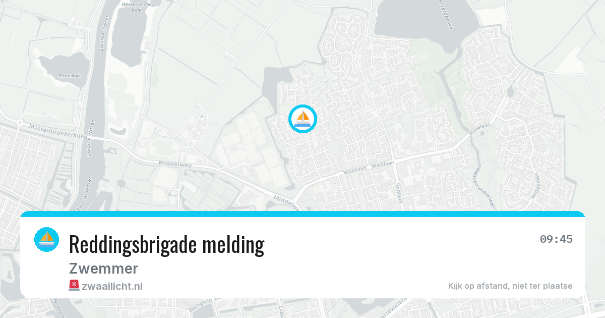 Reddingsbrigade melding — 17 jul 2026