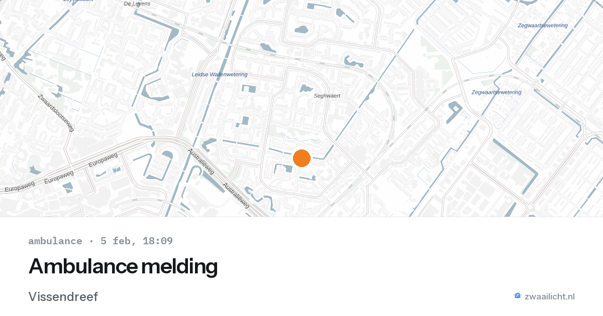 Ambulance melding — 5 feb 2026