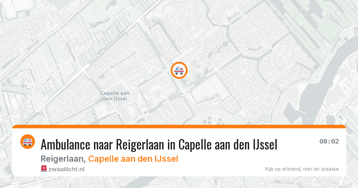 Ambulance naar Reigerlaan in Capelle aan den IJssel — 2 jul 2026