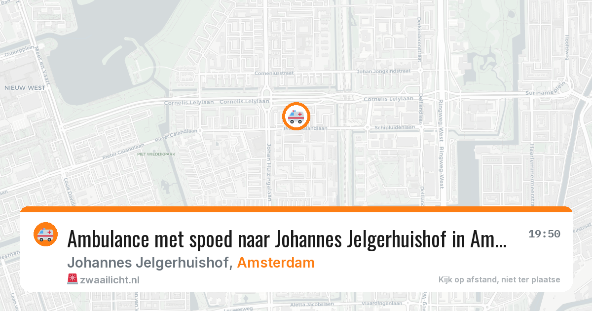 Ambulance met spoed naar Johannes Jelgerhuishof in Amsterdam — 28 mei 2026