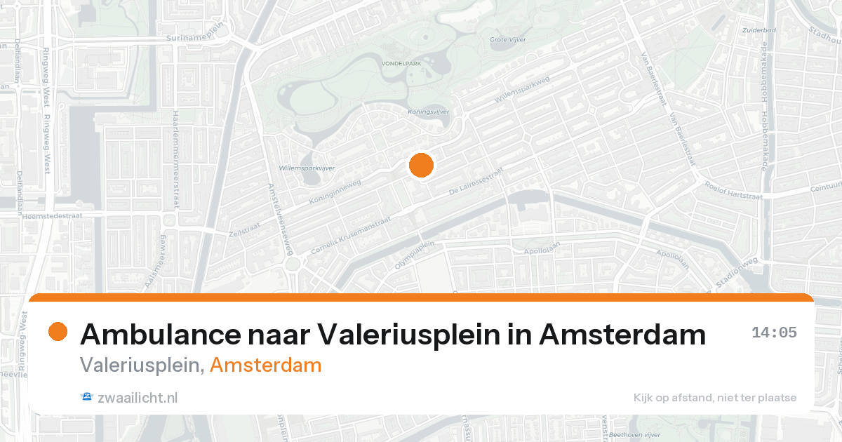 Ambulance naar Valeriusplein in Amsterdam — 30 jan 2026