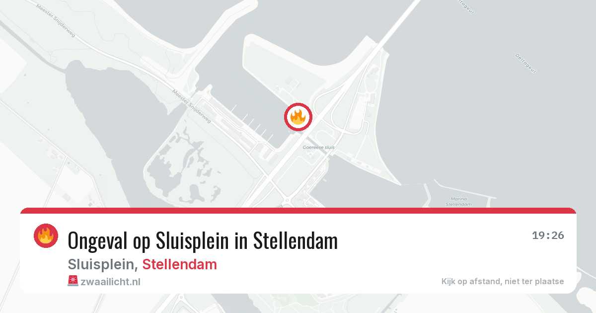 Ongeval op Sluisplein in Stellendam — 26 apr 2026