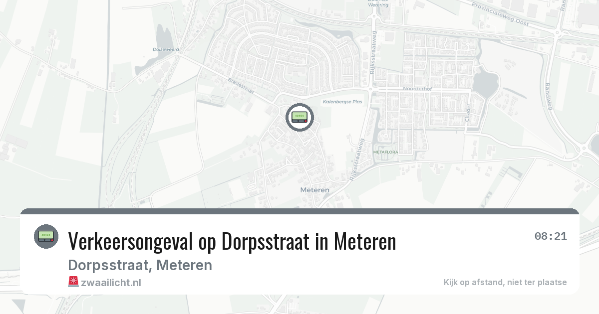 Verkeersongeval op Dorpsstraat in Meteren — 2 apr 2026