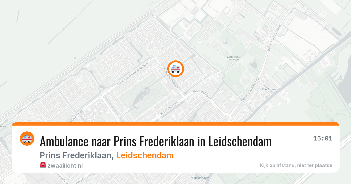 Ambulance naar Prins Frederiklaan in Leidschendam — 19 mrt 2026