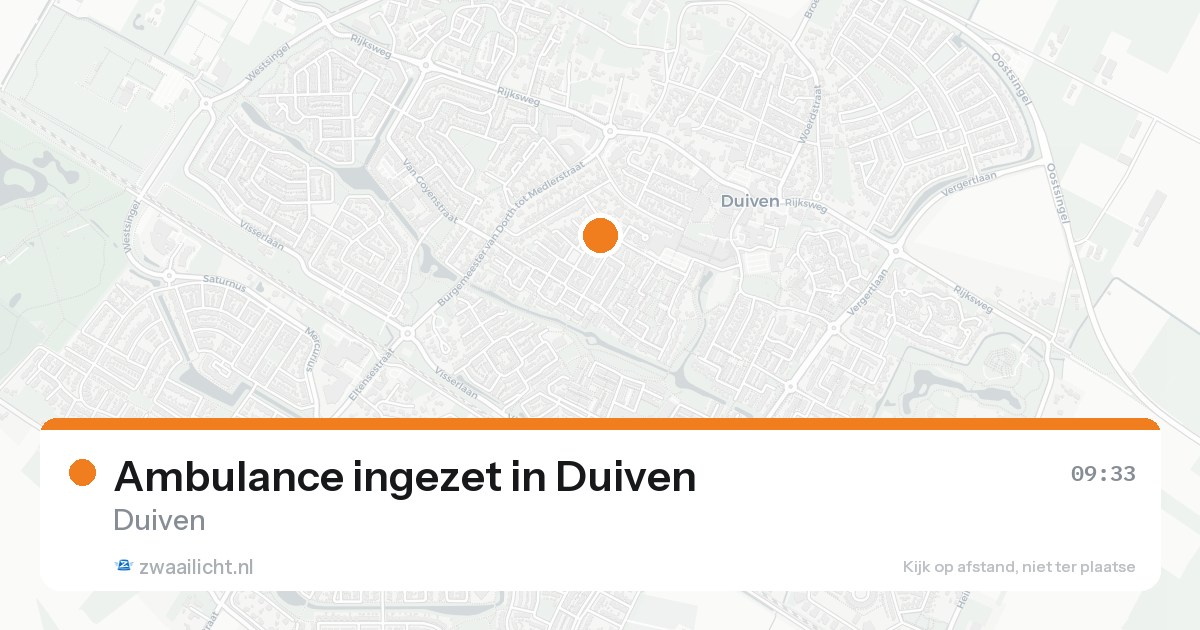 Ambulance ingezet in Duiven — 19 aug 2026