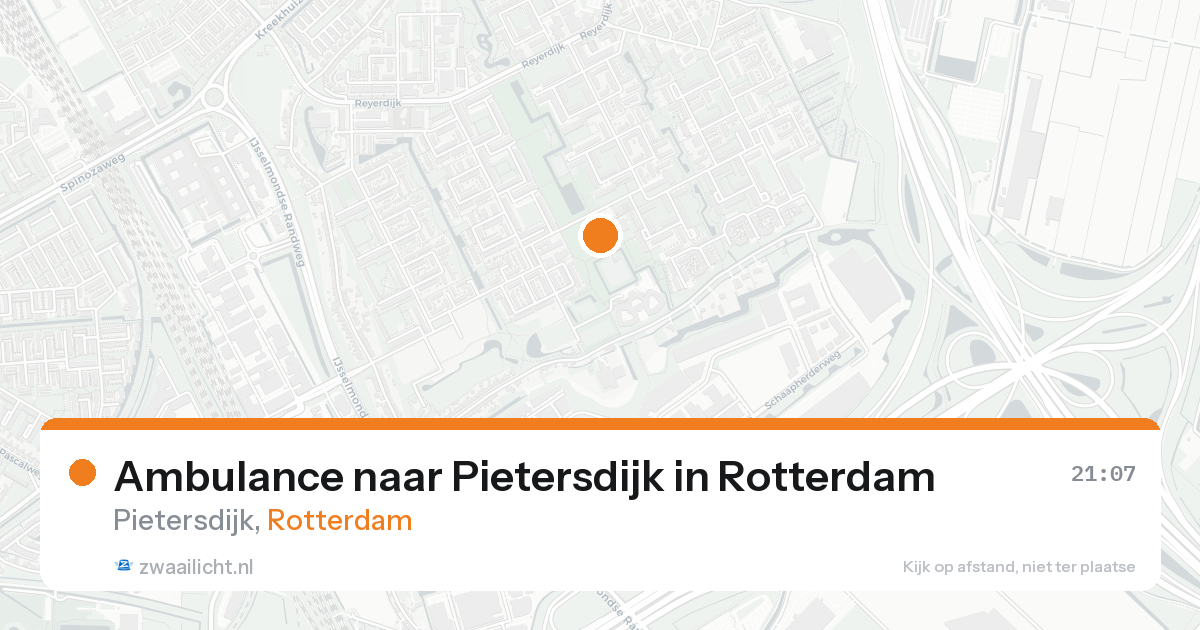 Ambulance naar Pietersdijk in Rotterdam — 30 jan 2026