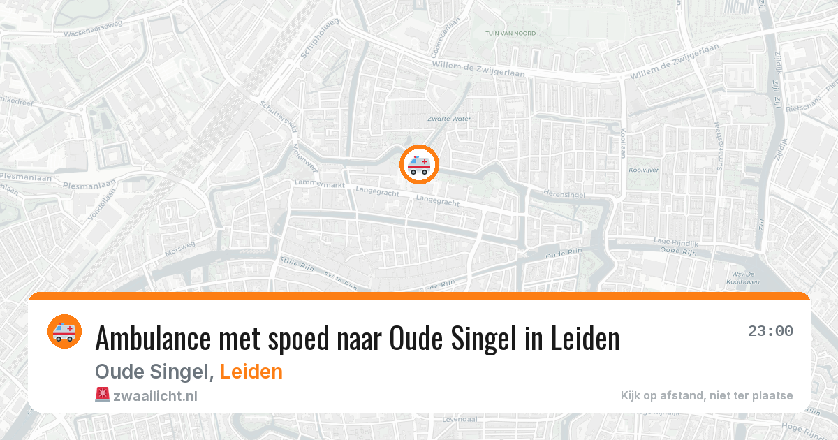 Ambulance met spoed naar Oude Singel in Leiden — 31 mei 2026