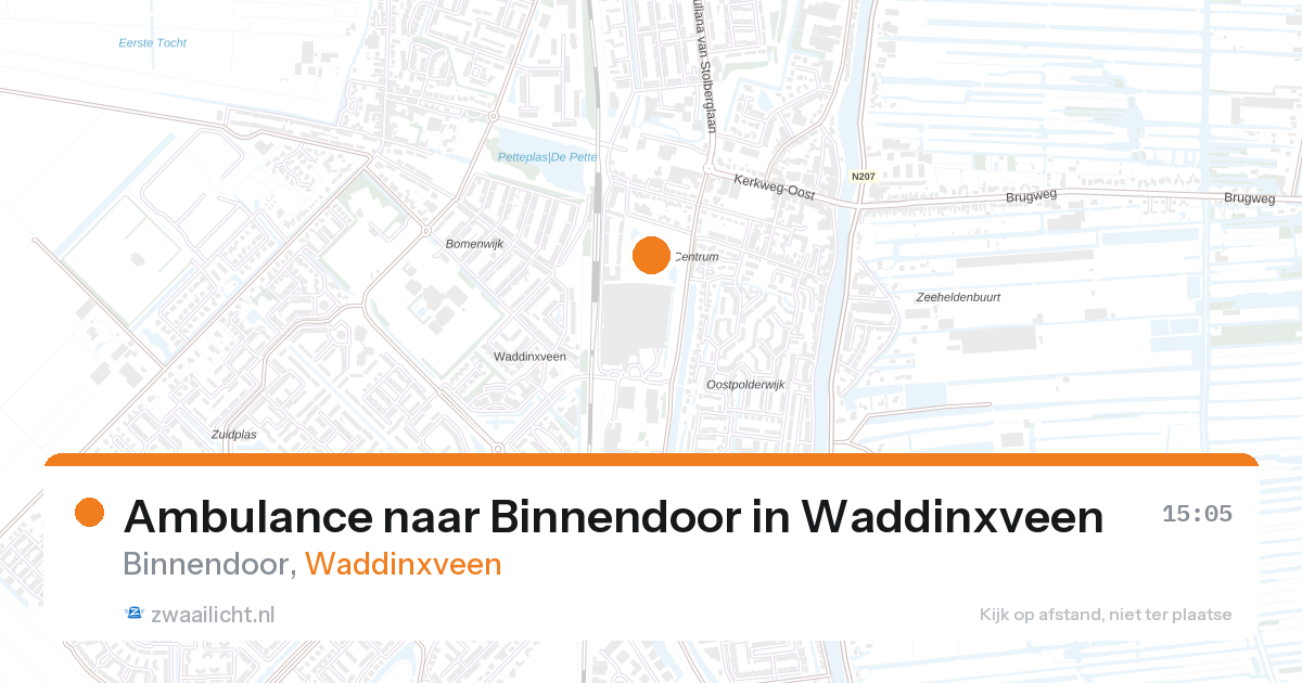 Ambulance naar Binnendoor in Waddinxveen — 19 feb 2026