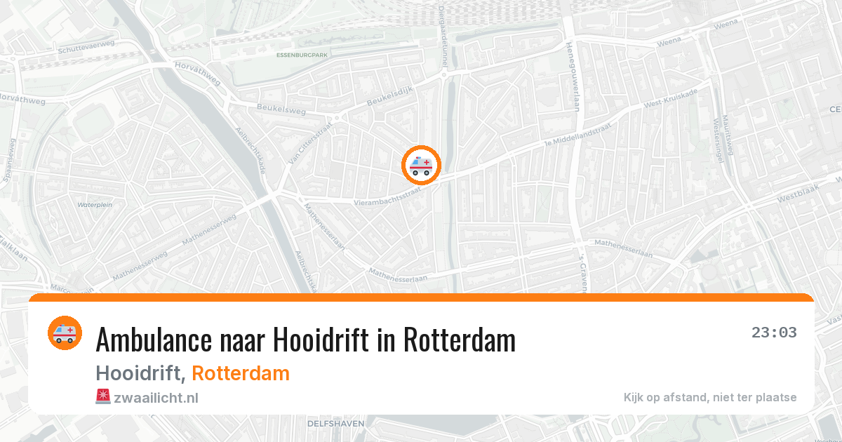 Ambulance naar Hooidrift in Rotterdam — 29 jan 2026