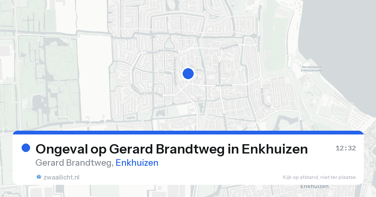 Ongeval op Gerard Brandtweg in Enkhuizen — 22 aug 2026