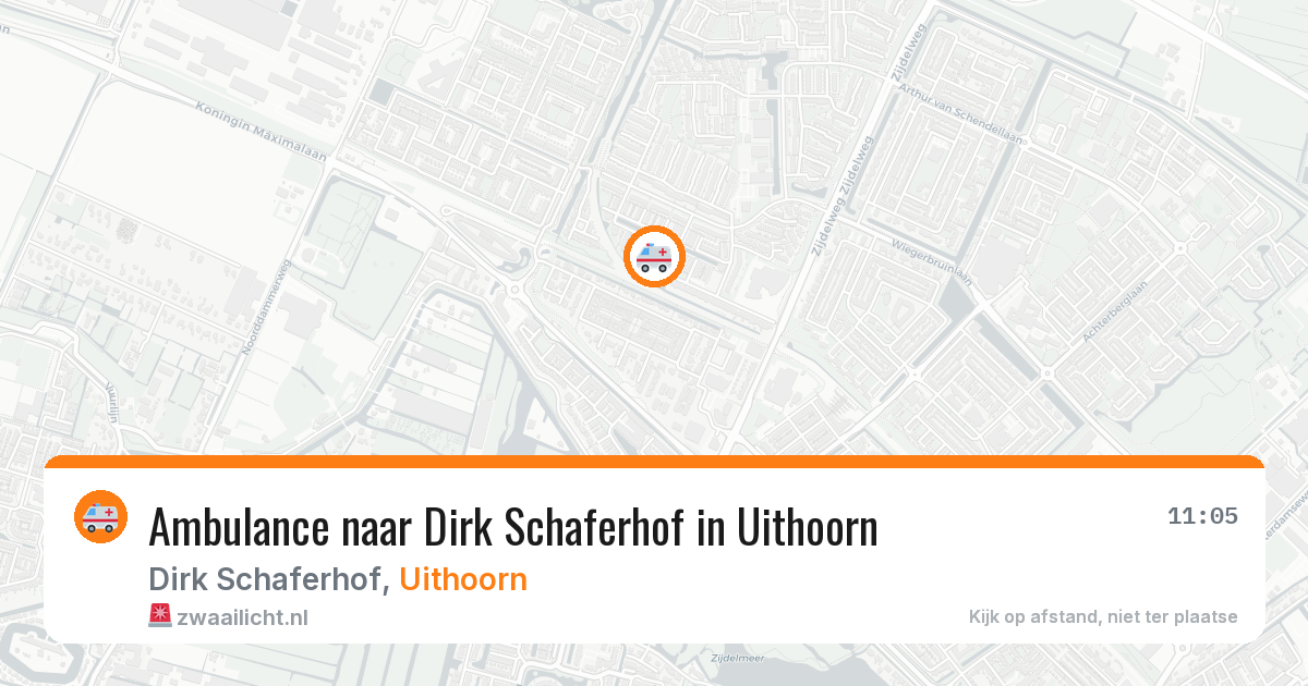 Ambulance naar Dirk Schaferhof in Uithoorn — 15 jul 2026