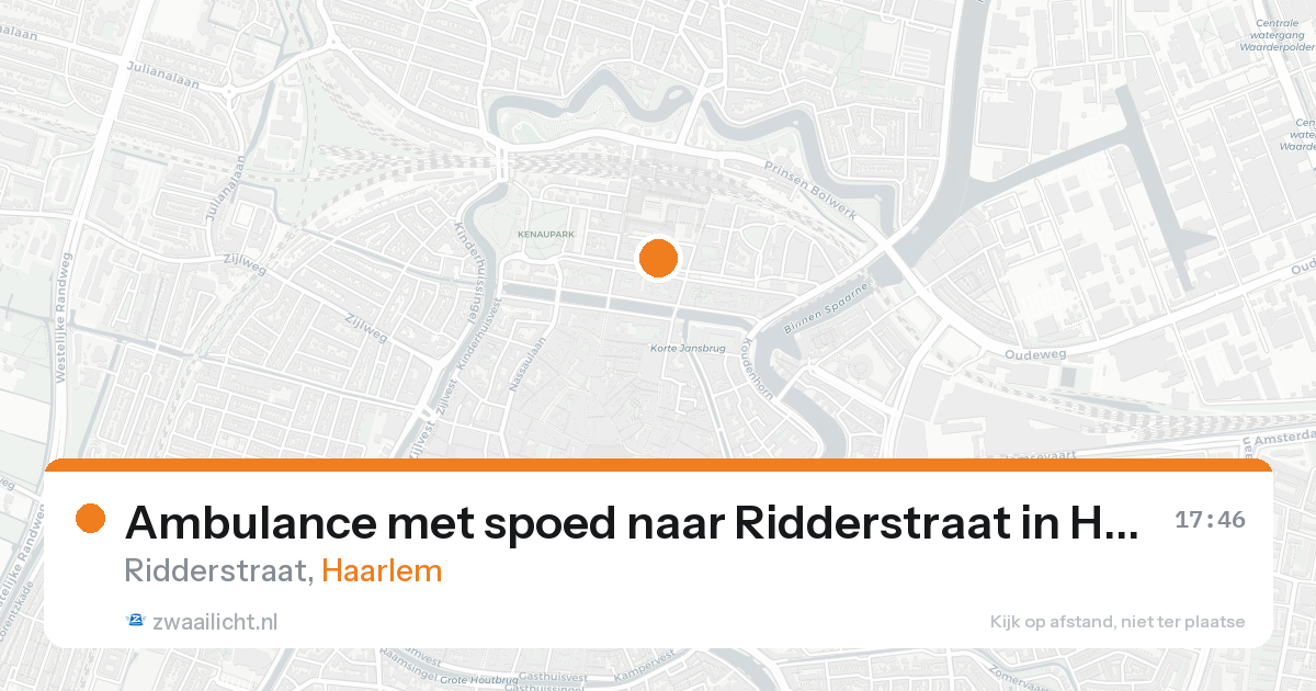 Ambulance met spoed naar Ridderstraat in Haarlem — 14 mei 2026