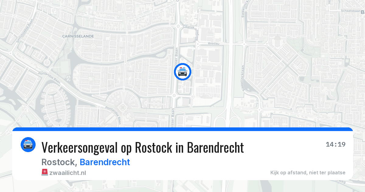 Verkeersongeval op Rostock in Barendrecht — 11 aug 2026