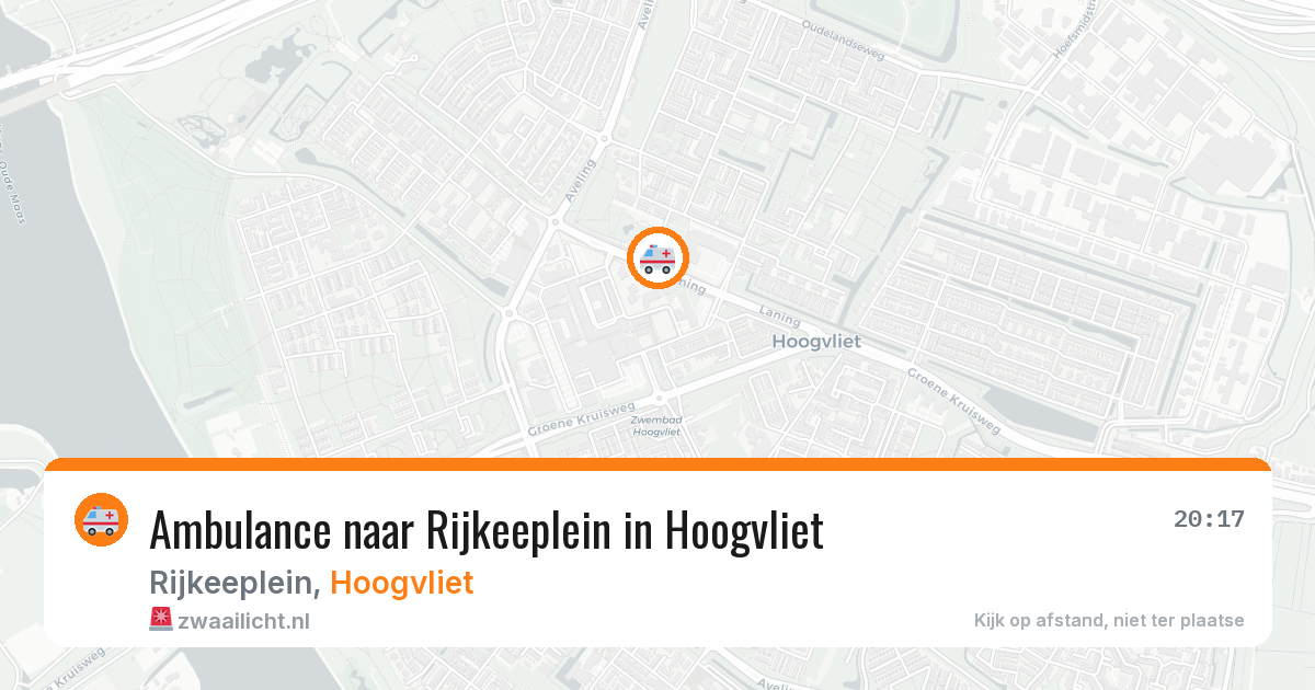 Ambulance naar Rijkeeplein in Hoogvliet — 28 mrt 2026