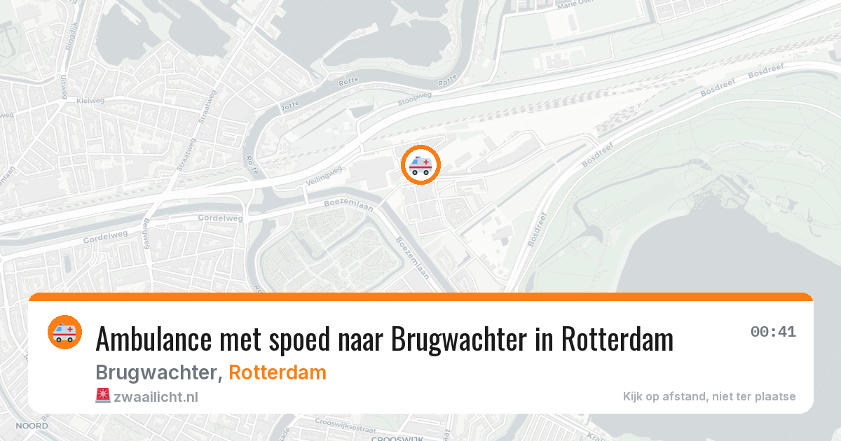 Ambulance met spoed naar Brugwachter in Rotterdam — 31 jul 2026